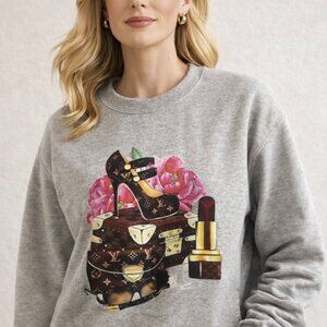 LVS49 LV Shoe Sweatshirt by LITTLE DAISY